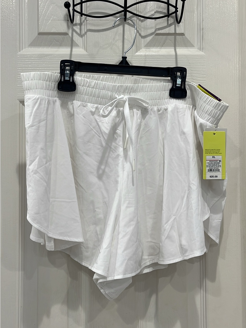 all in motion White Women's Athletic Shorts with Drawstring